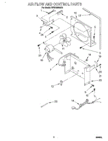 03 - Air Flow And Control parts for Whirlpool Dehumidifier BPDH2500AS1 from AppliancePartsPros.com