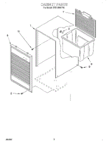 03 - Section parts for Whirlpool Dehumidifier BPDH2500FS0 from AppliancePartsPros.com