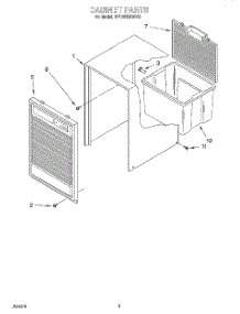 03 - Section parts for Whirlpool Dehumidifier BPDH4000FS0 from AppliancePartsPros.com