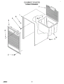 03 - Section parts for Whirlpool Dehumidifier BPDH4000AS2 from AppliancePartsPros.com