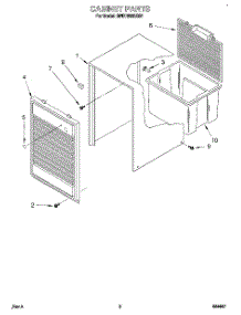 03 - Section parts for Whirlpool Dehumidifier BPDH5000BS1 from AppliancePartsPros.com