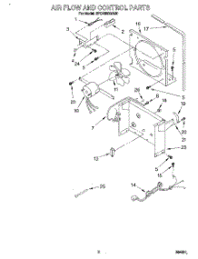 03 - Air Flow And Control parts for Whirlpool Dehumidifier BPDH2500AS0 from AppliancePartsPros.com