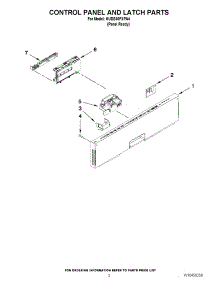 02 - Control Panel And Latch Parts parts for Kitchenaid Dishwasher KUDE40FXPA4 from AppliancePartsPros.com