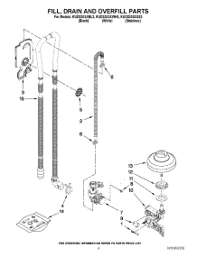 04 - Fill, Drain And Overfill Parts parts for Kitchenaid Dishwasher KUDS30SXBL3 from AppliancePartsPros.com