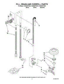 04 - Fill, Drain And Overfill Parts parts for Kitchenaid Dishwasher KUDE60FXBL0 from AppliancePartsPros.com