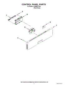 02 - Control Panel Parts parts for Kitchenaid Dishwasher KUDE60FXPA0 from AppliancePartsPros.com