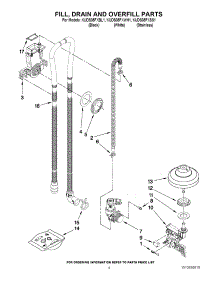 04 - Fill, Drain And Overfill Parts parts for Kitchenaid Dishwasher KUDS35FXSS1 from AppliancePartsPros.com