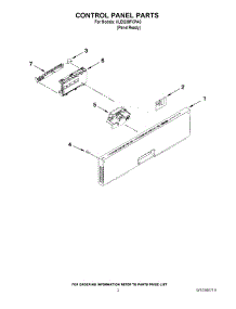 02 - Control Panel Parts parts for Kitchenaid Dishwasher KUDS30FXPA0 from AppliancePartsPros.com