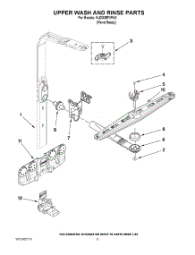 07 - Upper Wash And Rinse Parts parts for Kitchenaid Dishwasher KUDS30FXPA0 from AppliancePartsPros.com