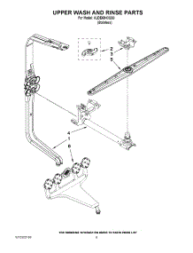07 - Upper Wash And Rinse Parts parts for Kitchenaid Dishwasher KUDE60HXSS0 from AppliancePartsPros.com