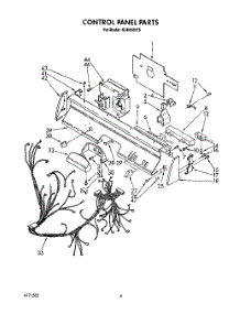 04 - Control Panel, Lit / Optional parts for Kitchenaid Dishwasher KUDI220T5 from AppliancePartsPros.com