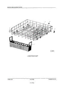 12 - Lower Rack parts for Kitchenaid Dishwasher KDS20A from AppliancePartsPros.com