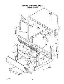 10 - Frame And Tank parts for Kitchenaid Dishwasher KUDI220T5 from AppliancePartsPros.com