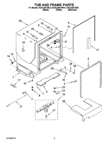 05 - Tub And Frame Parts parts for Kitchenaid Dishwasher KUDL40CVSS0 from AppliancePartsPros.com