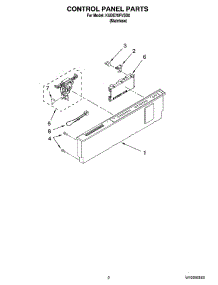 02 - Control Panel Parts parts for Kitchenaid Dishwasher KUDE70FVSS0 from AppliancePartsPros.com