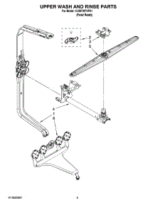 07 - Upper Wash And Rinse Parts parts for Kitchenaid Dishwasher KUDE70FVPA1 from AppliancePartsPros.com