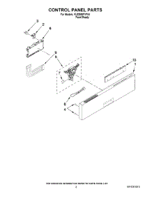02 - Control Panel Parts parts for Kitchenaid Dishwasher KUDE60FVPA1 from AppliancePartsPros.com