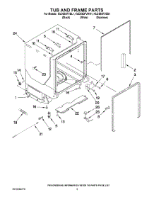 05 - Tub And Frame Parts parts for Kitchenaid Dishwasher KUDE60FVBL1 from AppliancePartsPros.com