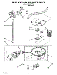 06 - Pump, Washarm And Motor Parts parts for Kitchenaid Dishwasher KUDE60FVPA0 from AppliancePartsPros.com