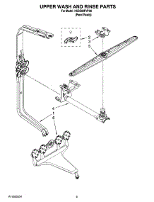 07 - Upper Wash And Rinse Parts parts for Kitchenaid Dishwasher KUDE60FVPA0 from AppliancePartsPros.com
