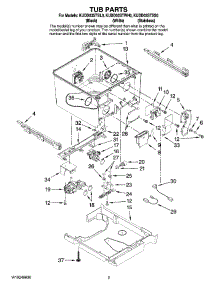 02 - Tub Parts parts for Kitchenaid Dishwasher KUDD03STWH0 from AppliancePartsPros.com