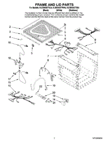 05 - Frame And Lid Parts parts for Kitchenaid Dishwasher KUDD03STWH0 from AppliancePartsPros.com