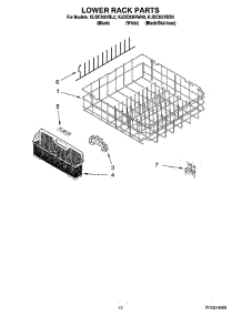 10 - Lower Rack Parts parts for Kitchenaid Dishwasher KUDC03IVBS0 from AppliancePartsPros.com