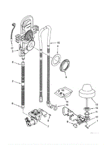 Fill / Drain / Overfill parts for Kitchenaid Dishwasher KUDC20FVSS0 from AppliancePartsPros.com