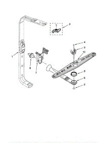 Upper Wash / Rinse parts for Kitchenaid Dishwasher KUDC20FVWH0 from AppliancePartsPros.com