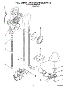 04 - Fill, Drain And Overfill Parts parts for Kitchenaid Dishwasher KUDS50FVPA0 from AppliancePartsPros.com