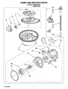 06 - Pump And Motor Parts parts for Kitchenaid Dishwasher KUDS50FVPA0 from AppliancePartsPros.com
