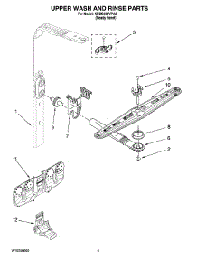 07 - Upper Wash And Rinse Parts parts for Kitchenaid Dishwasher KUDS50FVPA0 from AppliancePartsPros.com