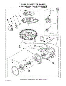 06 - Pump And Motor Parts parts for Kitchenaid Dishwasher KUDS40CVBL1 from AppliancePartsPros.com