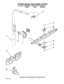 07 - Upper Wash And Rinse Parts parts for Kitchenaid Dishwasher KUDS40CVBL1 from AppliancePartsPros.com