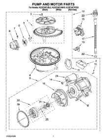 06 - Pump And Motor Parts parts for Kitchenaid Dishwasher KUDC20CVBL0 from AppliancePartsPros.com