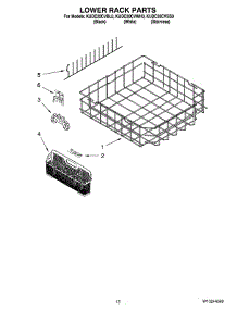 10 - Lower Rack Parts parts for Kitchenaid Dishwasher KUDC20CVBL0 from AppliancePartsPros.com
