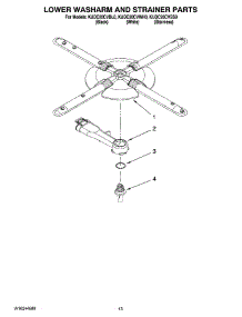 11 - Lower Washarm And Strainer Parts, Optional Parts (Not Included) parts for Kitchenaid Dishwasher KUDC20CVBL0 from AppliancePartsPros.com