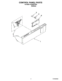 02 - Control Panel Parts parts for Kitchenaid Dishwasher KUDX03FTSS3 from AppliancePartsPros.com