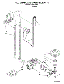 04 - Fill, Drain, And Overfill Parts parts for Kitchenaid Dishwasher KUDX03FTSS3 from AppliancePartsPros.com