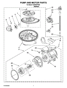 06 - Pump And Motor Parts parts for Kitchenaid Dishwasher KUDX03FTSS3 from AppliancePartsPros.com
