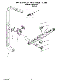 07 - Upper Wash And Rinse Parts parts for Kitchenaid Dishwasher KUDX03FTSS3 from AppliancePartsPros.com