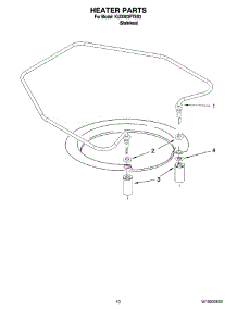 08 - Heater Parts parts for Kitchenaid Dishwasher KUDX03FTSS3 from AppliancePartsPros.com