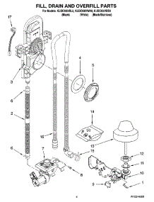 04 - Fill, Drain And Overfill Parts parts for Kitchenaid Dishwasher KUDC03IVWH0 from AppliancePartsPros.com