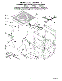 05 - Frame And Lid Parts parts for Kitchenaid Dishwasher KUDD03DTBL0 from AppliancePartsPros.com