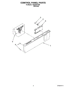 02 - Control Panel Parts parts for Kitchenaid Dishwasher KUDC03FVSS0 from AppliancePartsPros.com