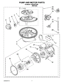 06 - Pump And Motor Parts parts for Kitchenaid Dishwasher KUDC03FVSS0 from AppliancePartsPros.com