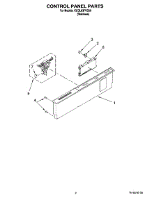 02 - Control Panel Parts parts for Kitchenaid Dishwasher KUDL03FVSS0 from AppliancePartsPros.com