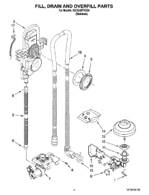 04 - Fill, Drain And Overfill Parts parts for Kitchenaid Dishwasher KUDL03FVSS0 from AppliancePartsPros.com