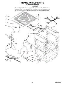 05 - Frame And Lid Parts parts for Kitchenaid Dishwasher KUDH03DTSS0 from AppliancePartsPros.com