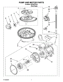 06 - Pump And Motor Parts parts for Kitchenaid Dishwasher KUDU03FTPA3 from AppliancePartsPros.com